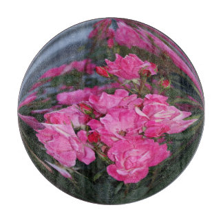 Planche à découper en verre effet boule à facettes