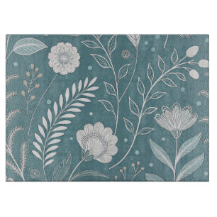 Planche à découper en verre élégante 38x28 cm avec