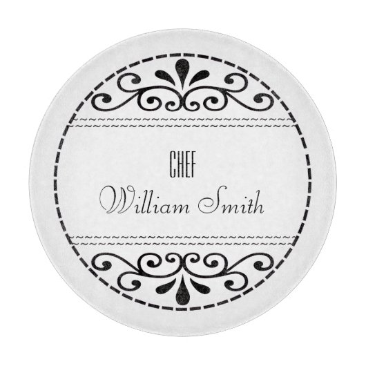 Planche à découper en verre Filigree Chef Exécutif (Devant)