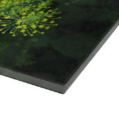 Planche à découper en verre Fleur d'aneth (Coin)