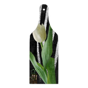 Planche à découper en verre Fleur de tulipe