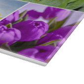 Planche à découper en verre Fleurs Décoratives (Coin)