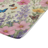 Planche à découper en verre floral (Coin)