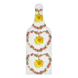 Planche à découper en verre Floral