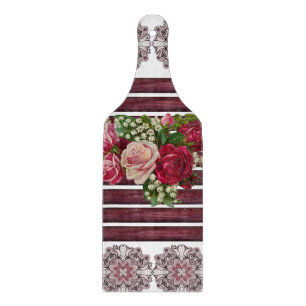 Planche à Découper en Verre Floral