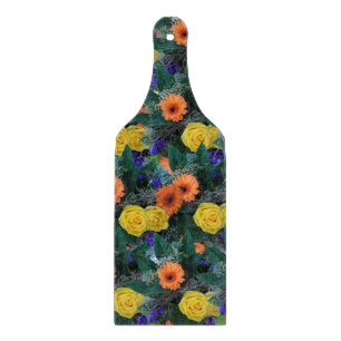 Planche à découper en verre Floral