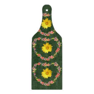Planche à découper en verre Floral