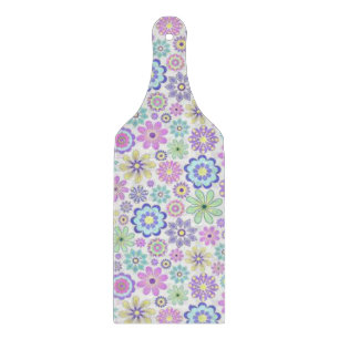 Planche à découper en verre Floral