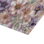 Planche à découper en verre floral Cadeau de cuisi (Coin)