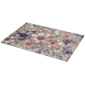 Planche à découper en verre floral Cadeau de cuisi (Coin)