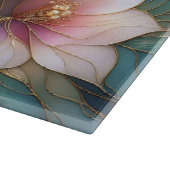 Planche à découper en verre floral de luxe (Coin)