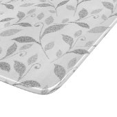 Planche à découper en verre floral texturé (Coin)