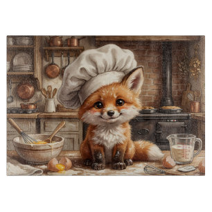 Planche à Découper en Verre Fox Messy Baking