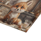 Planche à Découper en Verre Fox Messy Baking (Coin)