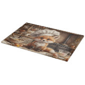 Planche à Découper en Verre Fox Messy Baking (Coin)