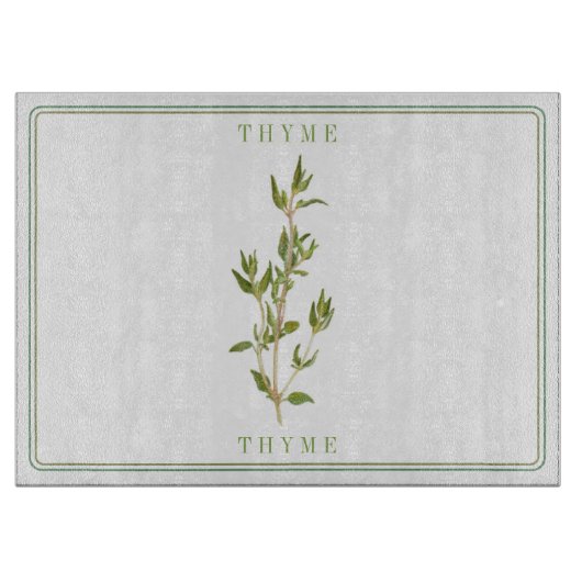 PLANCHE À DÉCOUPER EN VERRE FRESH THYME 15x11 (Devant)