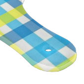 Planche à découper en verre Jaune Bleu Plaid (Coin)
