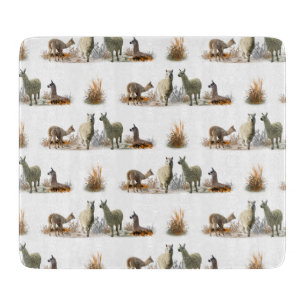 Planche à découper en verre Llama Meadow (choisir