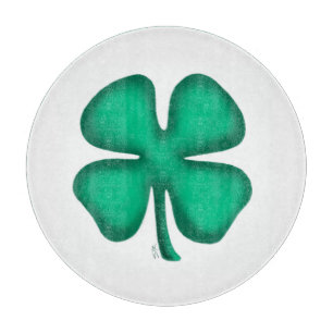 Planche à découper en verre Lucky 4 Leaf Irish Clo