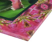 Planche à découper en verre Lys roses (Coin)