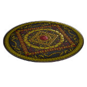 Planche à découper en verre Mandala Scorpion (Coin)