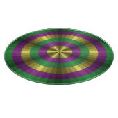 Planche à découper en verre Mardi Gras Illusion (Coin)