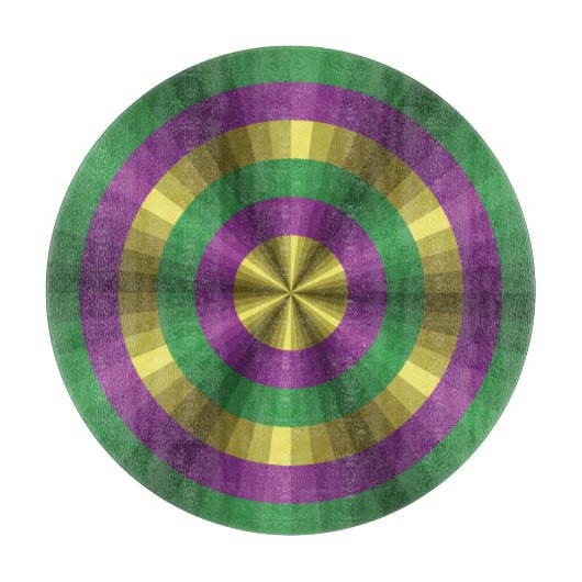 Planche à découper en verre Mardi Gras Illusion (Devant)