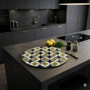 Planche à découper en verre Midcentury Mod