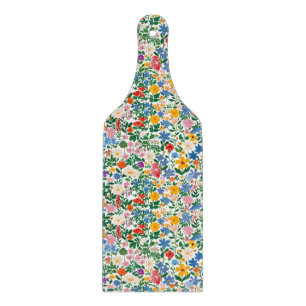 Planche à découper en verre - Motif floral heureux