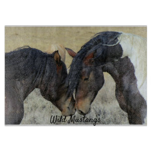 Planche à découper en verre Mustangs sauvages Amou