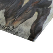 Planche à découper en verre Mustangs sauvages Amou (Coin)