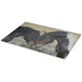 Planche à découper en verre Mustangs sauvages Amou (Coin)