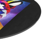 Planche à découper en verre noir rond Alexander's  (Coin)