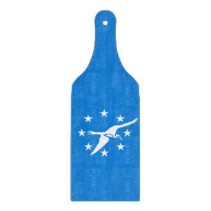 Planche à découper en verre paddle drapeau de Corp