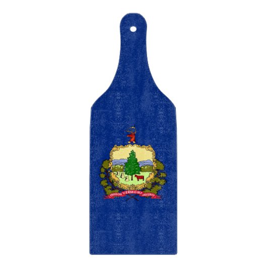 Planche à découper en verre paddle drapeau du Verm (Devant)