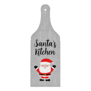 Planche à découper en verre Père Noël mignon cadea