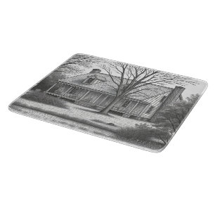 Planche à découper en verre personnalisée