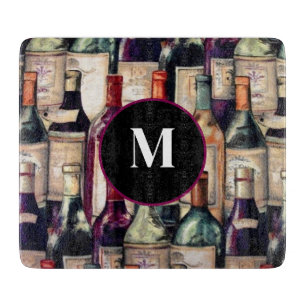 Planche à découper en verre pour amateurs de vin
