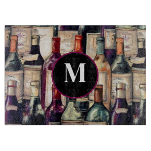 Planche à découper en verre pour amateurs de vin