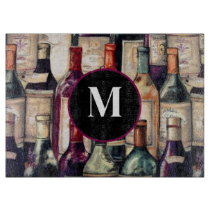 Planche à découper en verre pour amateurs de vin