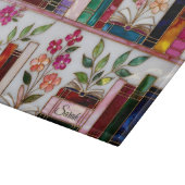 Planche à découper en verre pour bibliothèque flor (Coin)