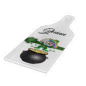 Planche à découper en verre pour la Saint-Patrick (Coin)