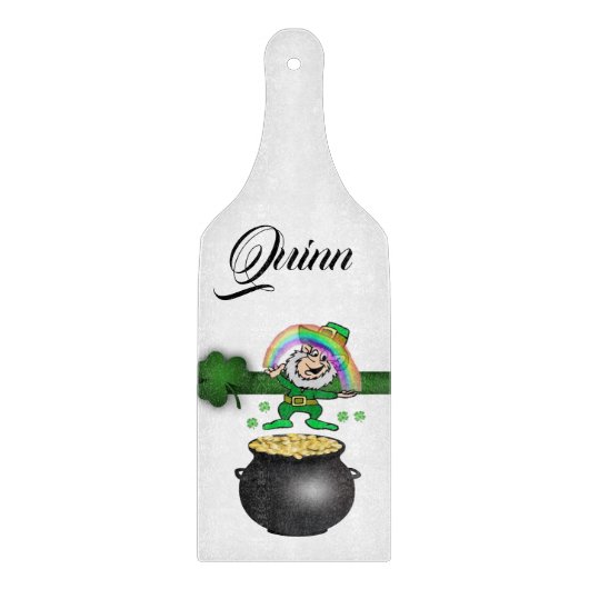 Planche à découper en verre pour la Saint-Patrick (Devant)