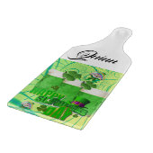 Planche à découper en verre pour la Saint-Patrick (Coin)