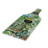 Planche à découper en verre pour la Saint-Patrick (Coin)