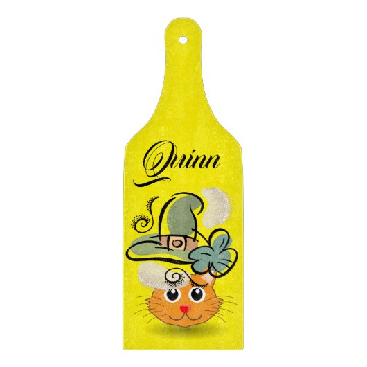 Planche à découper en verre pour la Saint-Patrick (Devant)