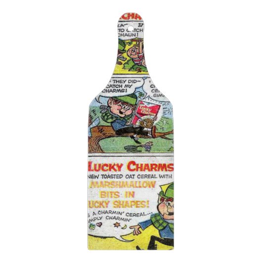 Planche à découper en verre pour la Saint-Patrick (Devant)