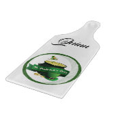Planche à découper en verre pour la Saint-Patrick (Coin)