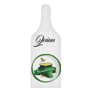 Planche à découper en verre pour la Saint-Patrick