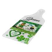 Planche à découper en verre pour la Saint-Patrick (Coin)
